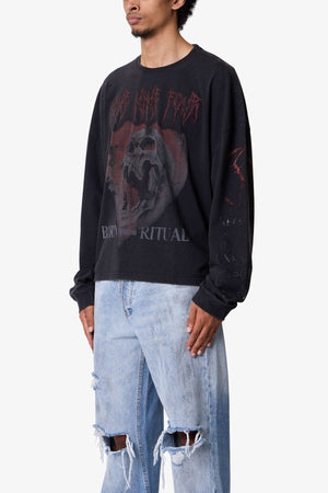 Born From Ritual L/S Tee - Washed Black