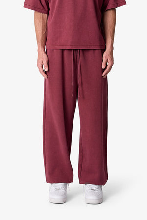 Cinch Sweatpants - Washed Maroon