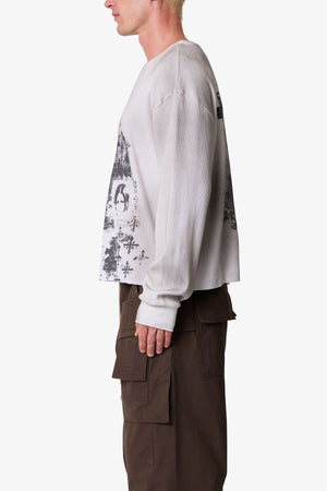 Disobedience Thermal L/S Tee - White