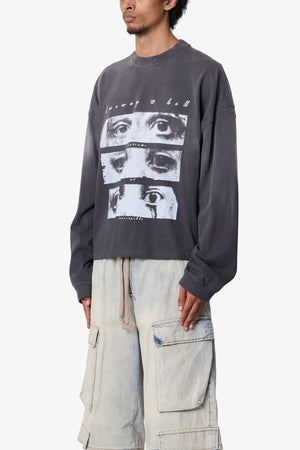 Doorway L/S Tee - Washed Black