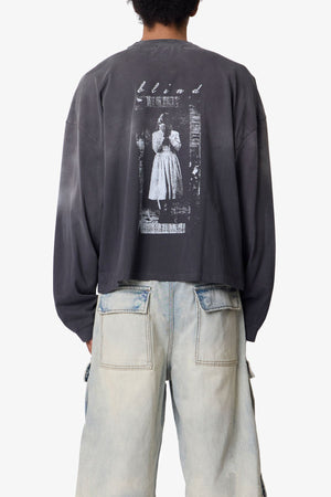 Doorway L/S Tee - Washed Black
