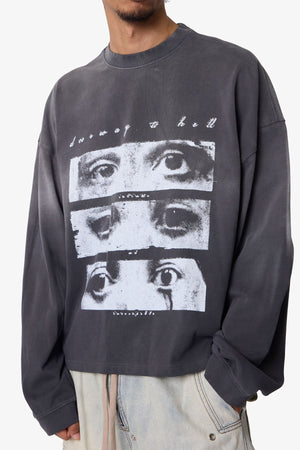 Doorway L/S Tee - Washed Black