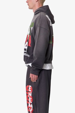 Enemy Hoodie - Washed Black