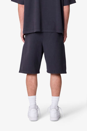 Heavy Basic Sweatshorts - Washed Black
