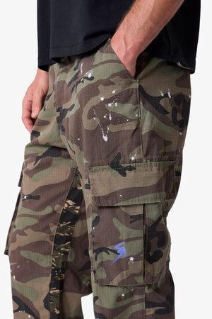 Kick Flare Cargo Pants - Camo