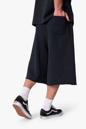 Long Sweatshorts - Black