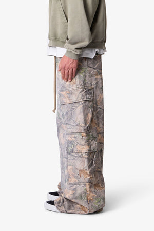 Rave Double Cargo Pants - Grass Camo