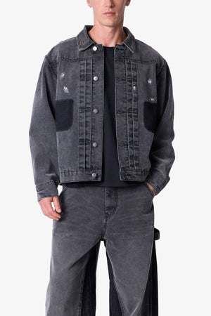 Reworked Jacket - Washed Black