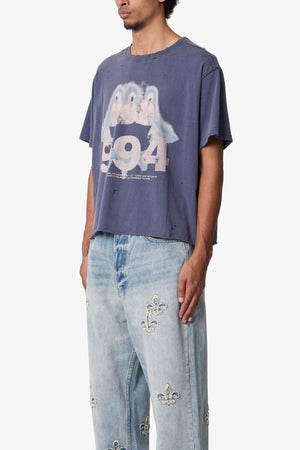 Row Tee - Washed Black