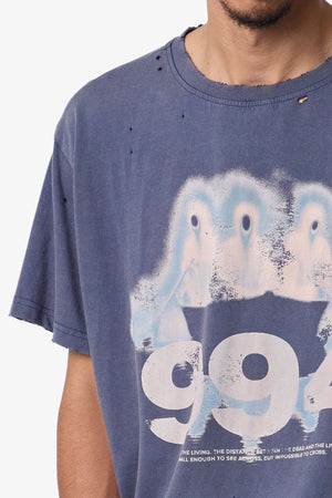 Row Tee - Washed Black