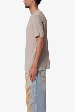 Sheer Crewneck Tee - Bone