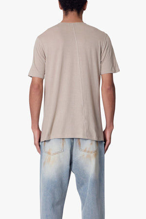 Sheer Crewneck Tee - Bone