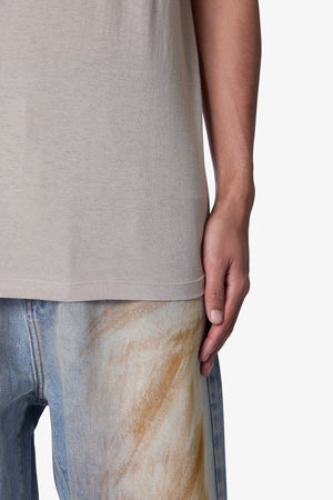 Sheer Crewneck Tee - Bone