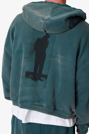 Thermal Lined Terror Zip Up Hoodie - Green