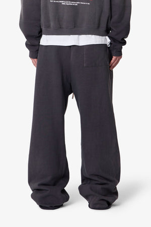 Ultra Baggy Enemy Sweatpants - Washed Black
