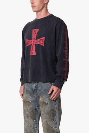 Washed LA L/S Tee - Black