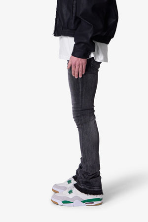 X514 Skinny Stacked Denim - Washed Black