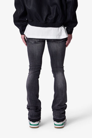 X514 Skinny Stacked Denim - Washed Black