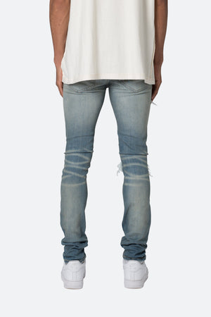 X555 Crystal Skinny Denim - Blue/Pink