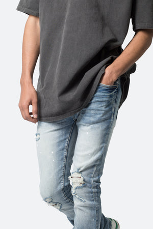 X598 Skinny Stacked Denim - Blue