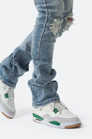 X598 Skinny Stacked Denim - Blue