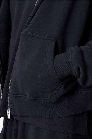 Zip Hoodie - Black