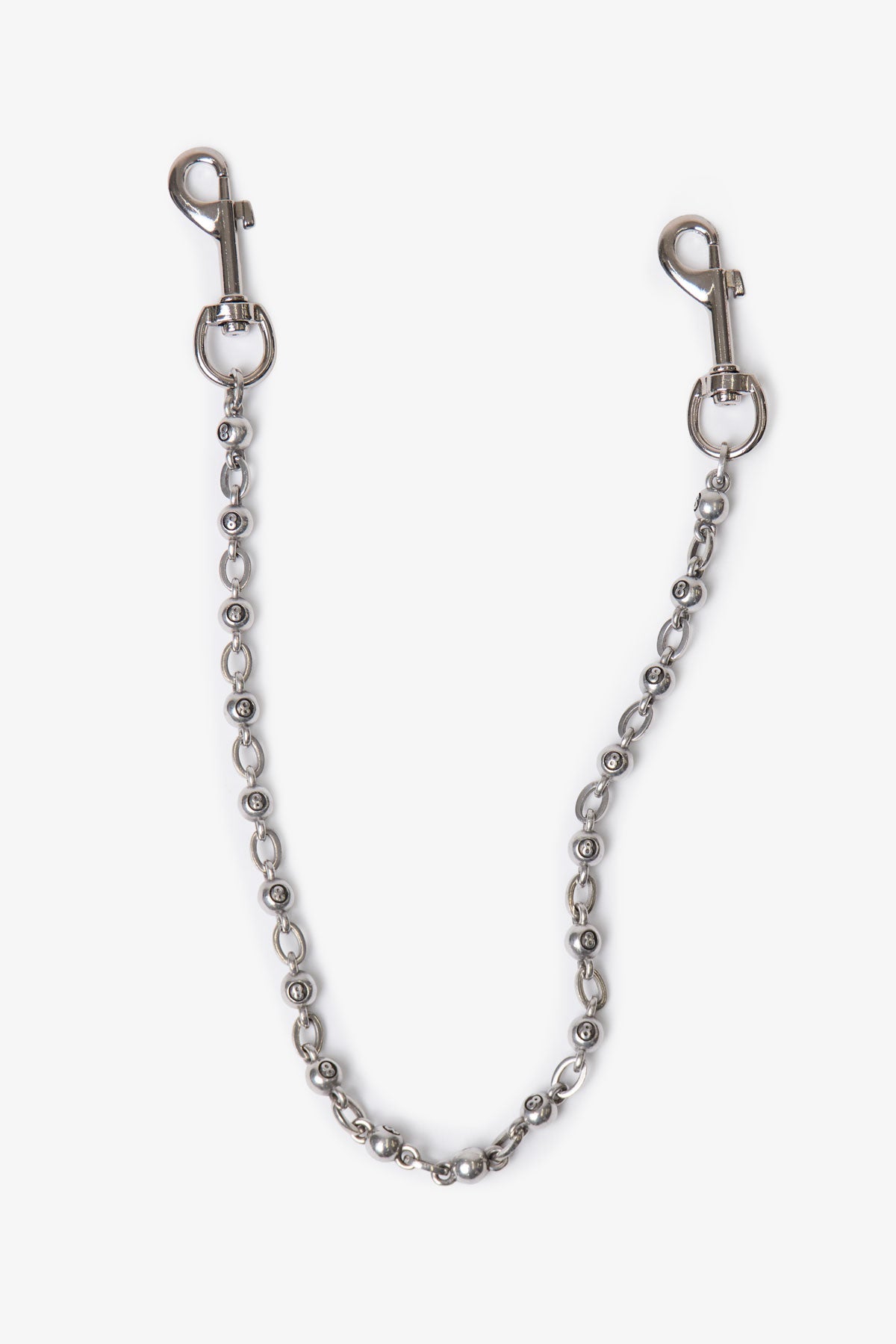 8 Ball Wallet Chain - Silver