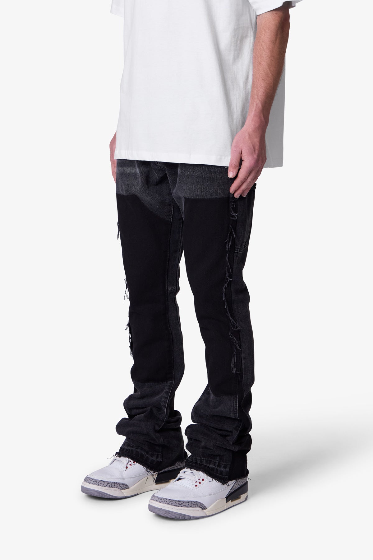 B118 Work Flare Denim - Black