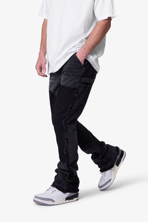 B118 Work Flare Denim - Black