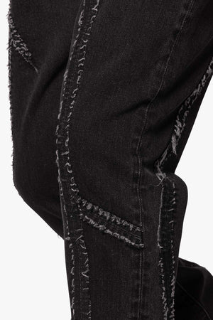 B705 Tear and Repair Denim - Black