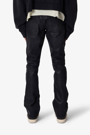 B729 Waxed Denim - Black
