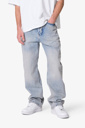 Baggy Denim - Light Sand Washed Blue