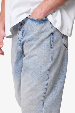 Baggy Denim - Light Sand Washed Blue