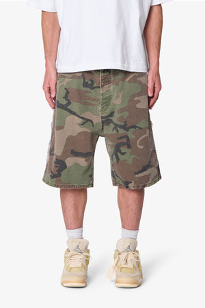 Baggy Mojave Canvas Shorts - Camo