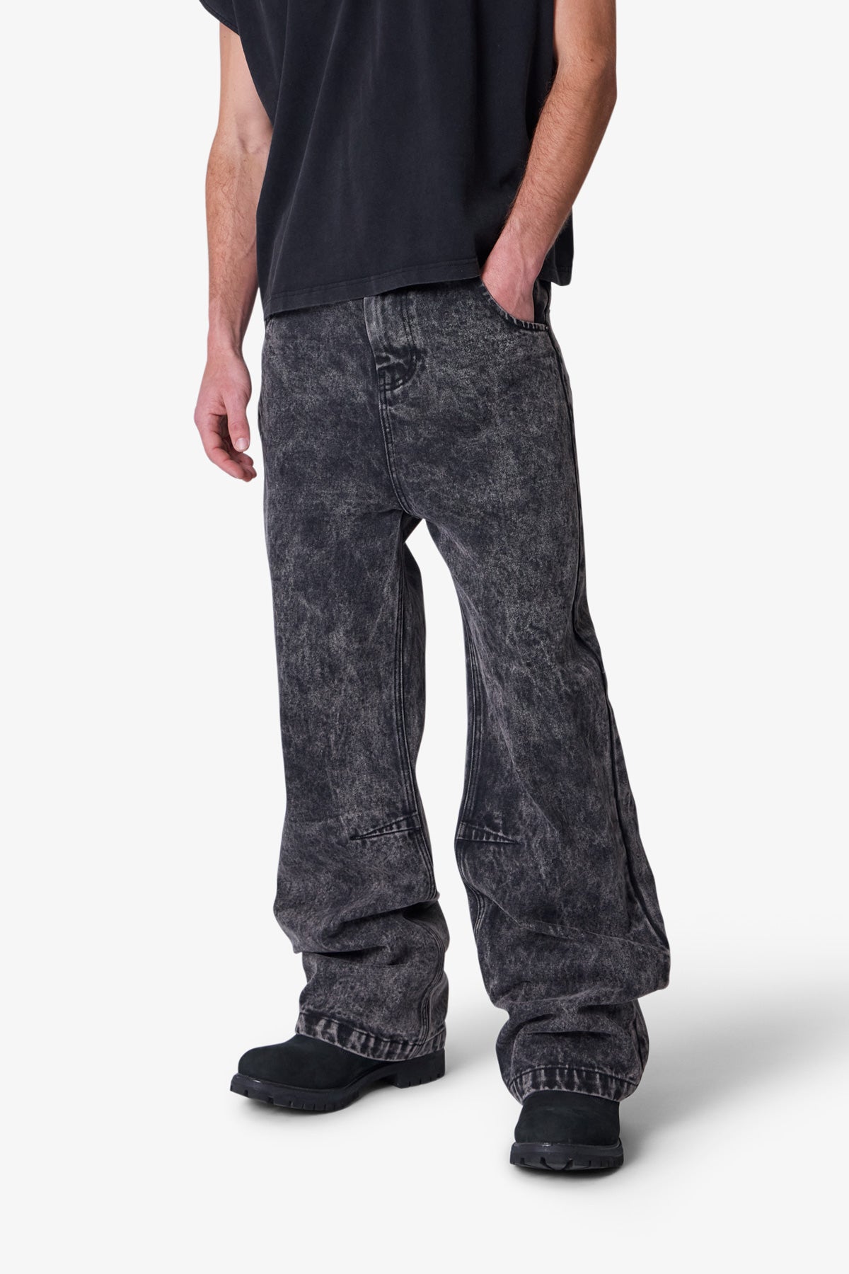 Baggy Moto Denim - Vintage Black
