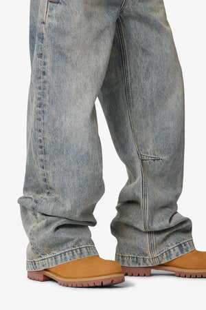 Baggy Moto Denim - Vintage Blue