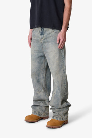 Baggy Moto Denim - Vintage Blue