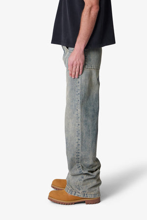 Baggy Moto Denim - Vintage Blue
