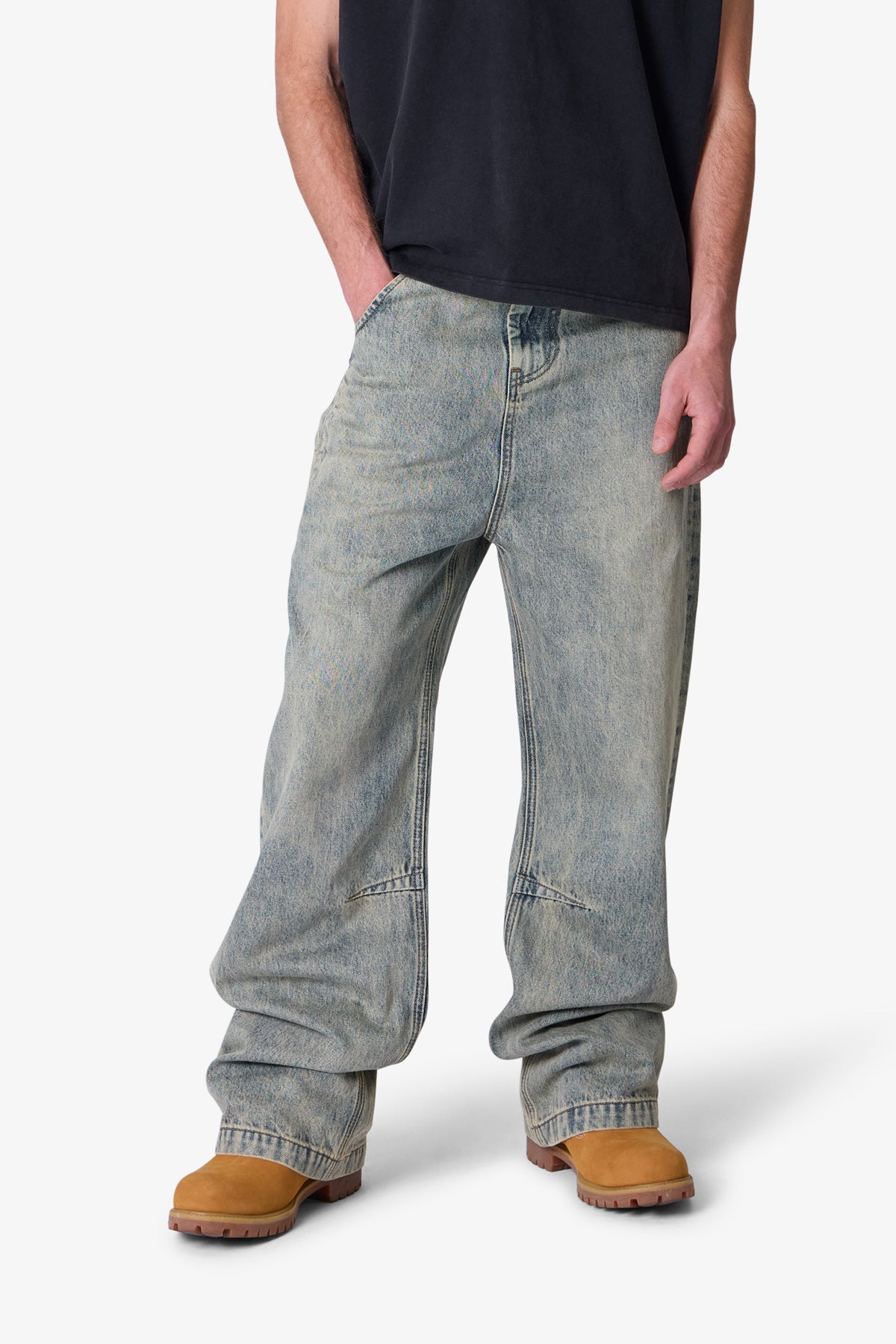 Baggy Moto Denim - Vintage Blue