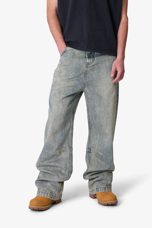 Baggy Moto Denim - Vintage Blue