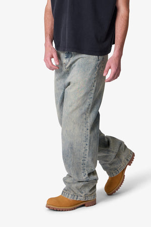 Baggy Moto Denim - Vintage Blue