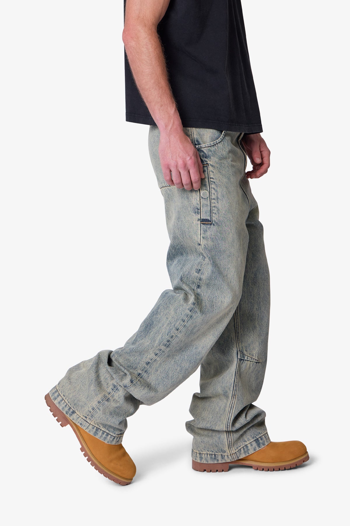 Baggy Moto Denim - Vintage Blue