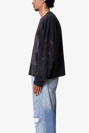 Born From Ritual L/S Tee - Washed Black