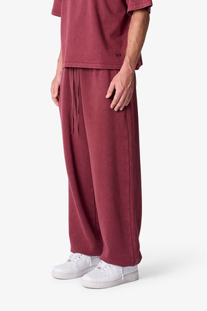 Cinch Sweatpants - Washed Maroon