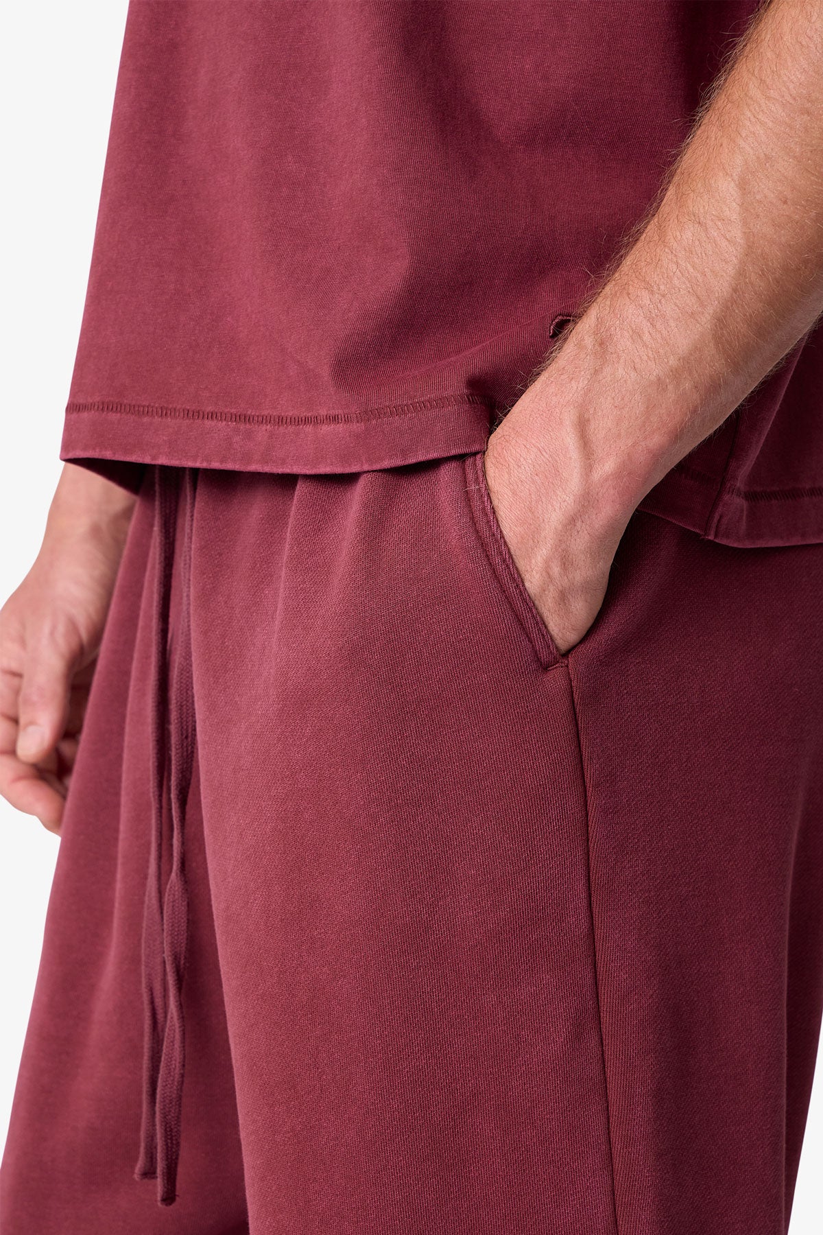 Cinch Sweatpants - Washed Maroon