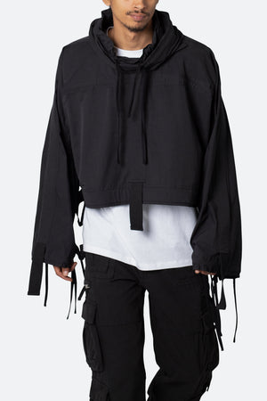 Cropped Strappy Jacket - Black