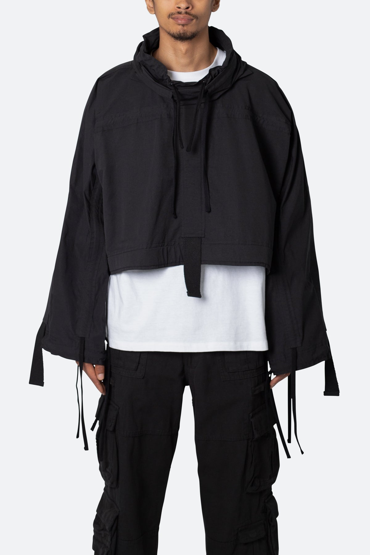 Cropped Strappy Jacket - Black