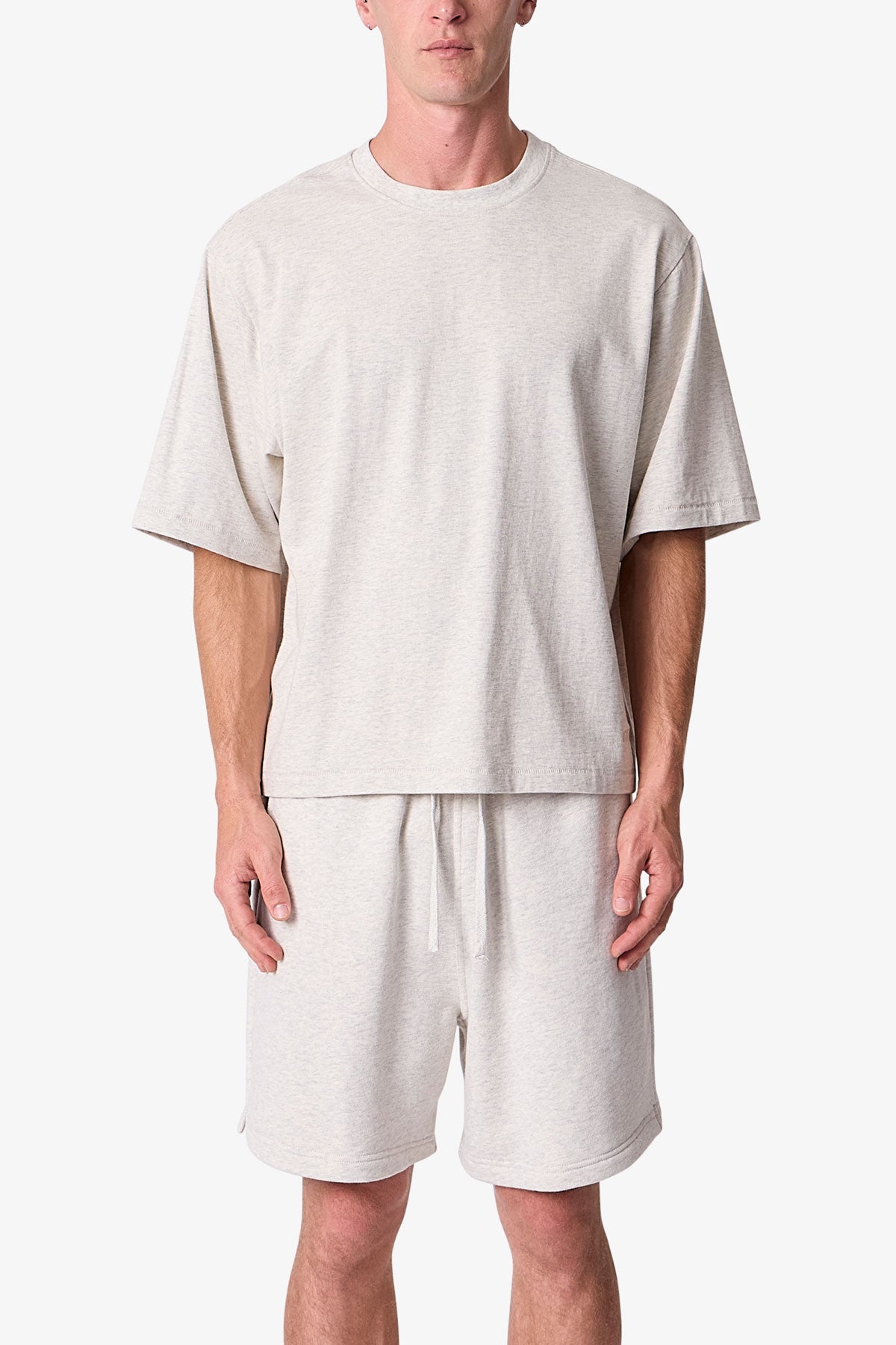 Cropped Tee - Oatmeal