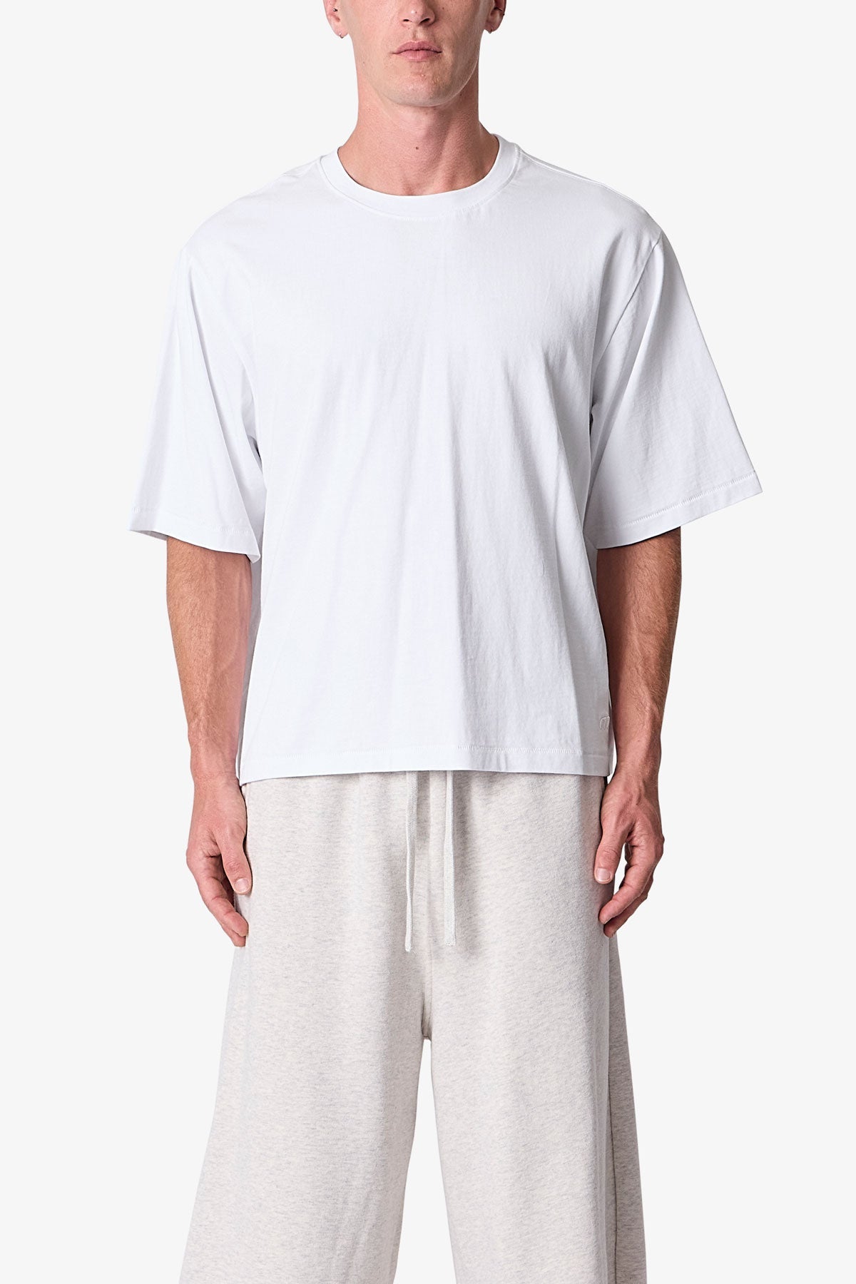 Cropped Tee - White