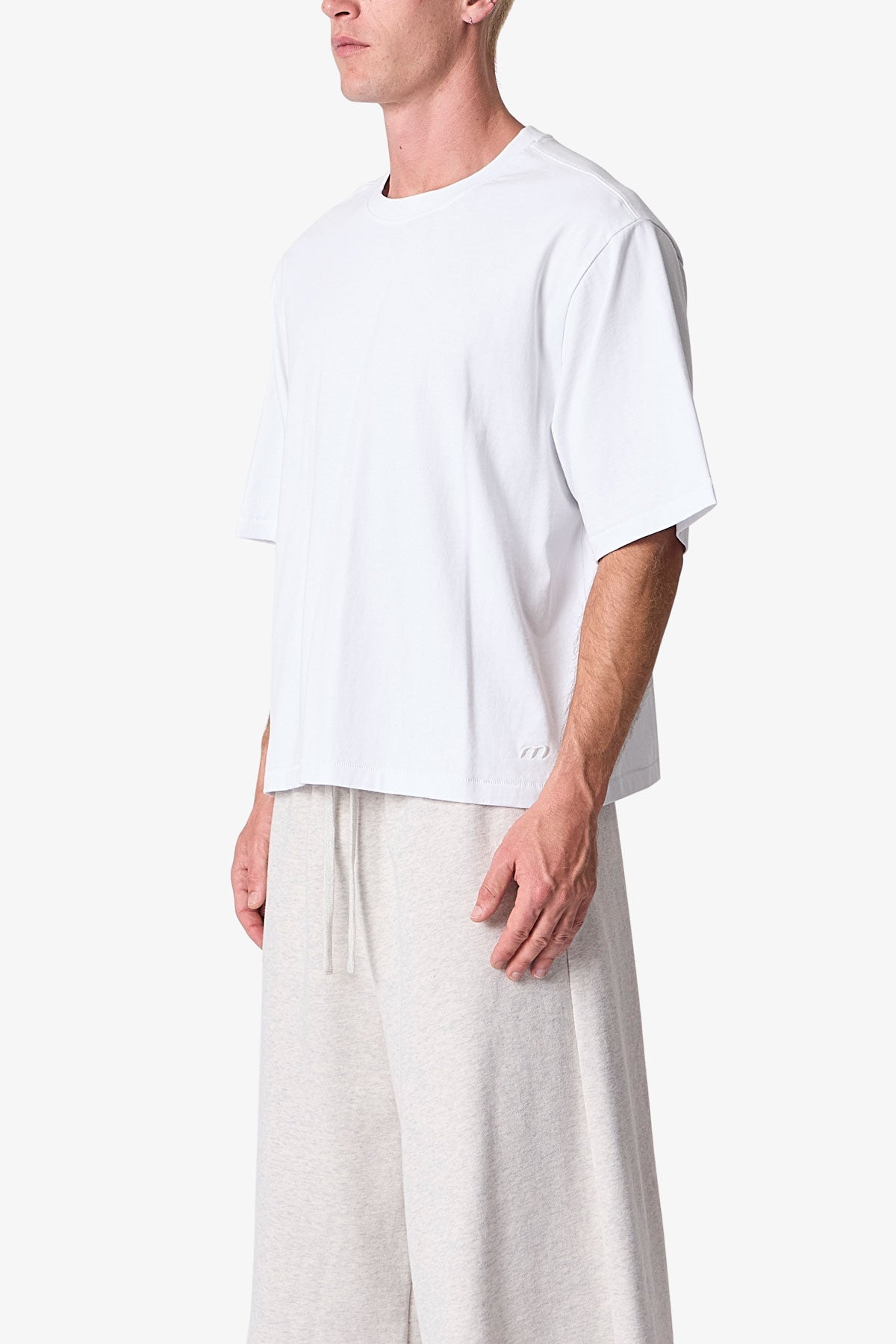 Cropped Tee - White